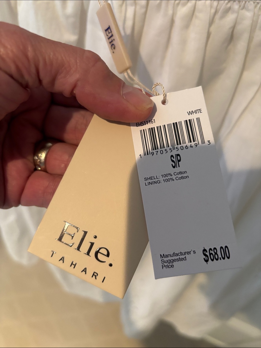 Elie Tahari Eyelet Skirt NWT - Picture 5 of 5